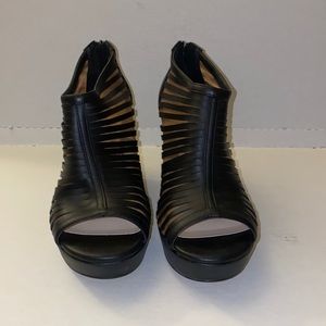 Torrid Black Strappy Wedge Bootie, Size 12